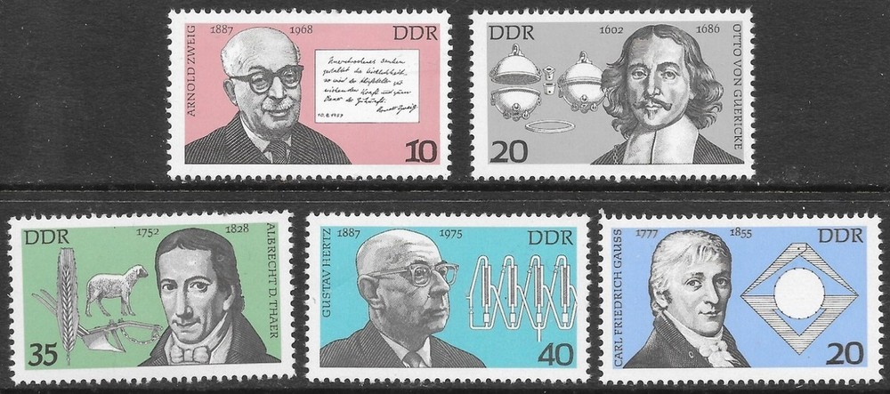 Germany East DDR 1977 Celebrities set SG E1914-E1917 MNH mint *combined postage*