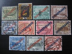 SAAR SAARLAND Mi. #1-11 scarce used stamp set! CV $120.00