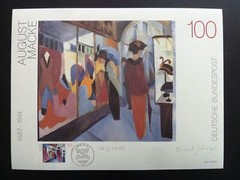 ART-EDITION 1991 GERMANY 1618 AUGUST MACKE GEMÄLDE – HAND-SIGNED !!