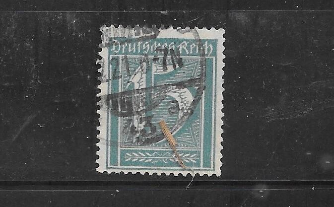GERMANY GERMAN SC#293 1923 15PF NUMERAL VF USED OLD VINTAGE STAMP