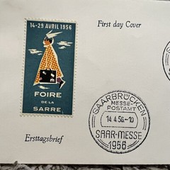 1956 SAAR-MESSE FIRST DAY COVER SAARBRUCKEN