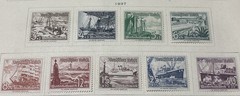 Germany Mi.#651-9, Sc.#B107-15 1937 3rd Reich Ship Boat Steamer Shipwreck MLH/VF