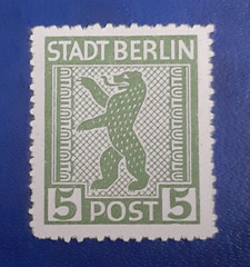 Germany Stamp Allied Occupation Berlin 5 Pfennig Jasch SBZ Mi. 1 AB vx (21279)