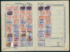 Germany 1920-1923 Inflation 150 Revenue Stamps 13 Billion Marks Bauarbeite 78849