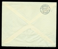 GERMANY 1931.5.12 AIRMAIL ZEPPELIN Baltic Sea Flight Sc# C38 on cover to Denmark