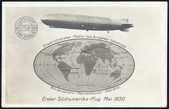 Germany Zeppelin Cover 1930 1st South America Flight 2RM Via Pernambuco