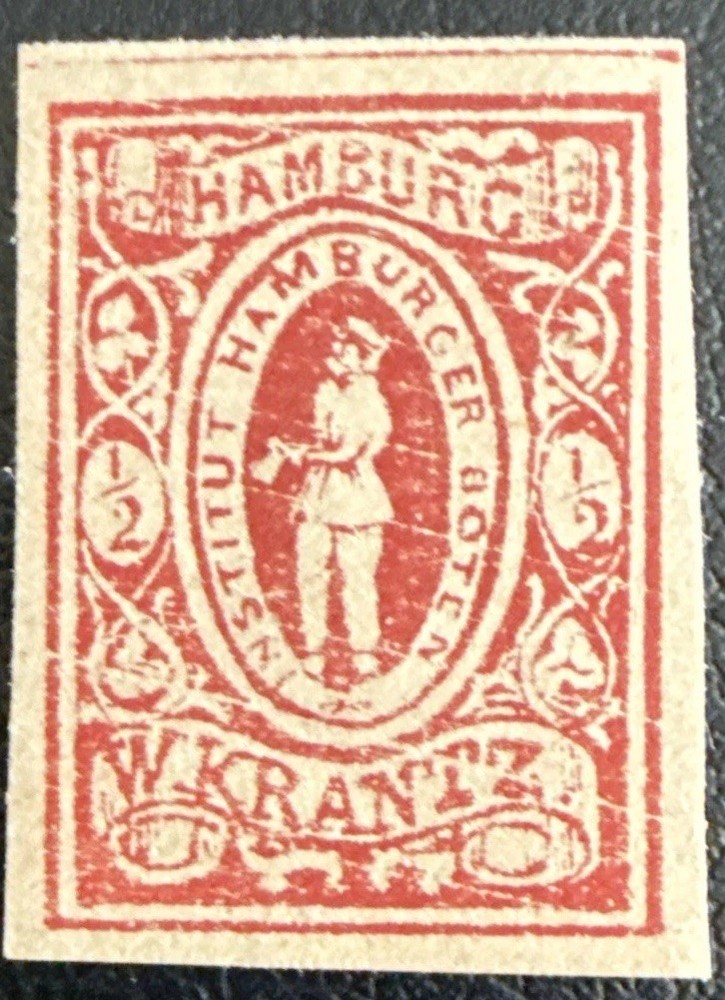 Hamburg Germany Local Post W. Krantz 1887