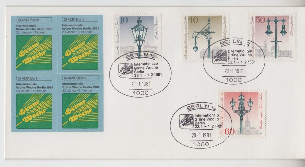 1981 International Green Week (Internationale Grüne Woche) in West Berlin. FDC