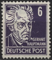 East Germany 1953 #123-125,127,131,133 6pf-60pf (wmk 297), Various people, MH