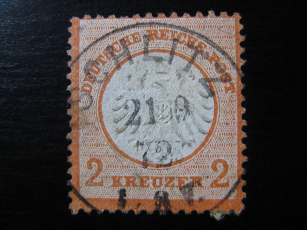 DEUTSCHES REICH Mi. #8 scarce used Brustschild Shield stamp! CV $480.00