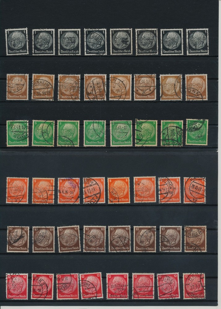 Germany, Deutsches Reich, Nazi, liquidation collection, stamps, Lot,used (BO 9)
