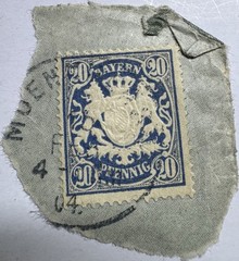 38 Bavaria Bayern Used Stamp Lot Coat Arms Ludwig München Cancel 1890s-1920s