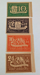 Post WWII, Soviet Occupation zone of Germany, Lubbenau, 1946, MNH Set of 4