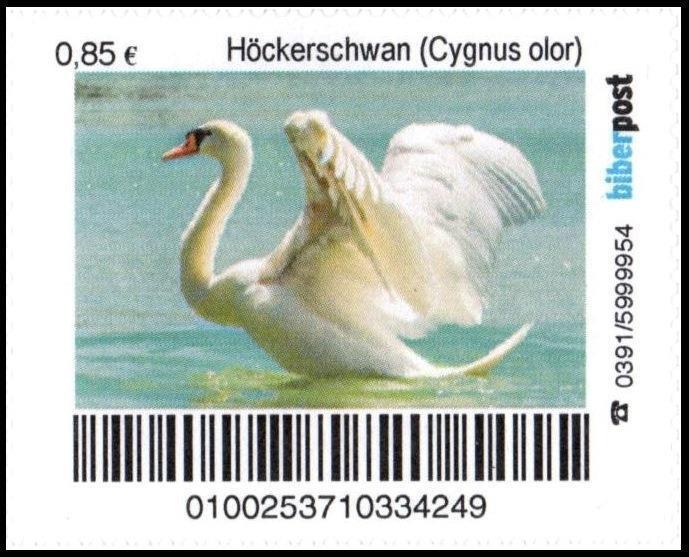 Beaver Post: „Birds: Mute Swan“, Set, mint never hinged