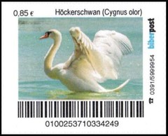 Beaver Post: „Birds: Mute Swan“, Set, mint never hinged
