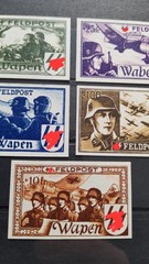 Field Post Belgian-Flemish Legion Donation Vignettes SS around 1943 – Reproduction