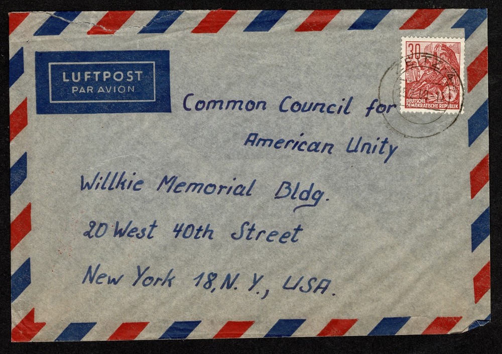 1959 German Democratic Republic 30ph Folk Dance SC 479 on a 1960 cover to US