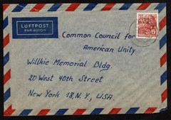 1959 German Democratic Republic 30ph Folk Dance SC 479 on a 1960 cover to US
