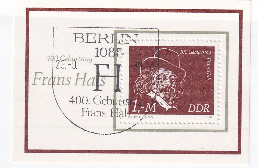 DDR used Block 61 Scott 2136 Frans Hals