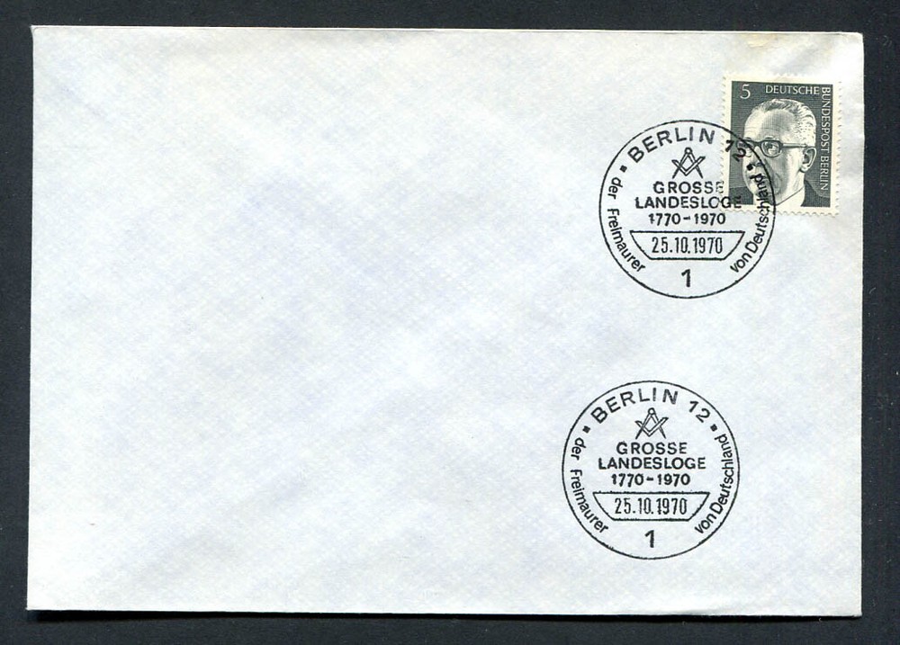 Germany – Berlin : Cover from Berlin – fancy cancels 25.10.1970 – CTO