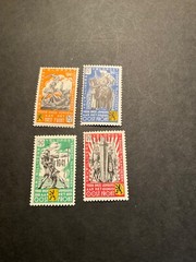 Stamps German Occupation-Belgium Flemish Legion Michel I-IV never hinged