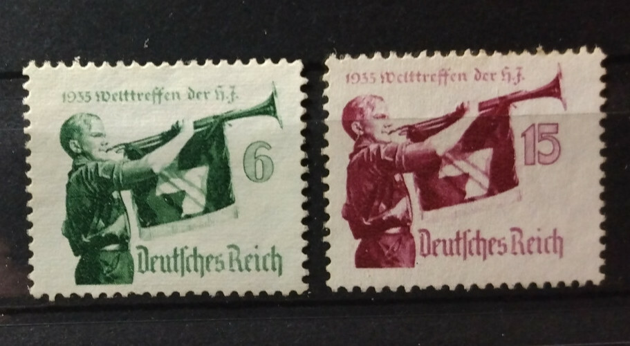 Germany Third Reich 1935 Hitler Jugend Mi# 584-585 MNH