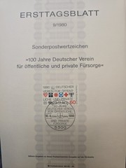 Germany 1980 complete year in ERSTTAGSBLATT (26 SETS) in perfect condition