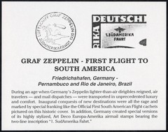Germany Zeppelin Cover 1930 1st South America Flight 2RM Via Pernambuco