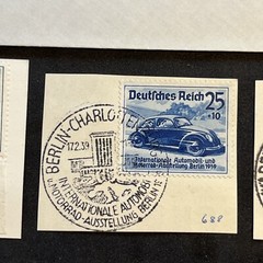 WW2 WWII Nazi German Third Reich Berlin Volkswagen Automobile Races Stamps Cover