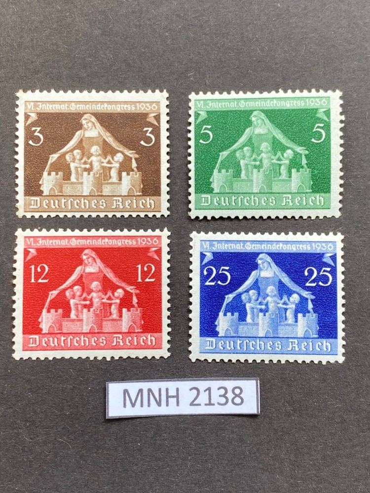 Germany 1936 Mother Children Municipal Congress Mi. 617-620 Mint (MNH/**)