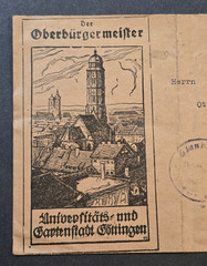 WWII Third Reich Cover 1940s Göttingen Oberbürgermeister Letterhead 12pf Hitler