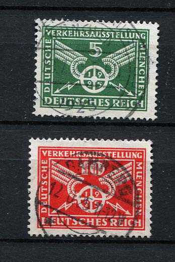 German Reich : Traffic exhibiton set from 1925 – used