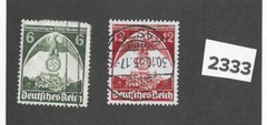 Stamp set Sc 465-466 1935 Germany / Third Reich / Party congress at Nuremberg