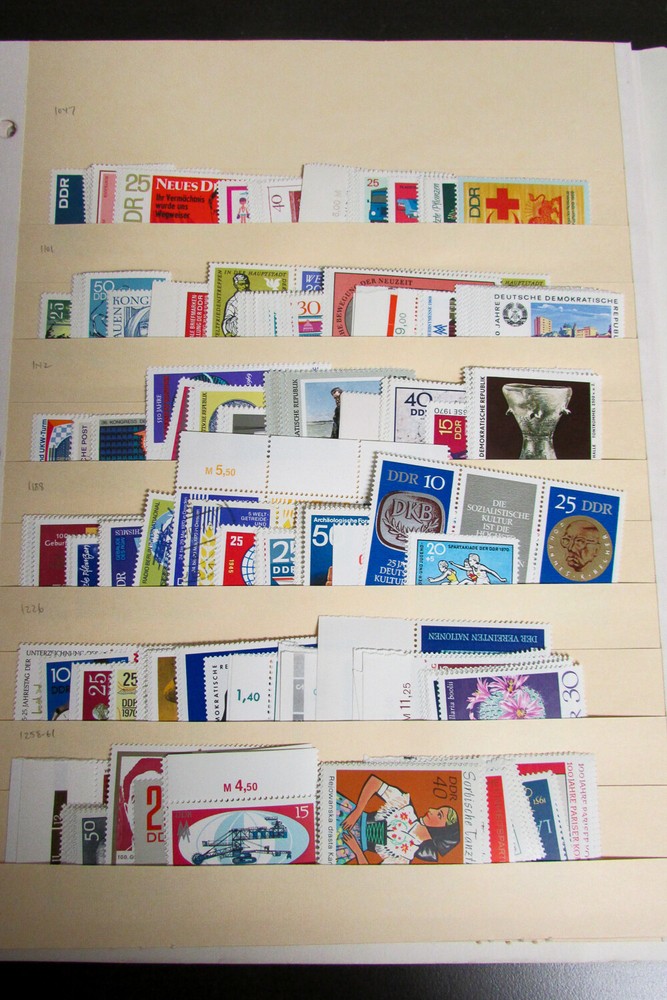 Germany DDR Stamp Collection Loaded Stock Pages