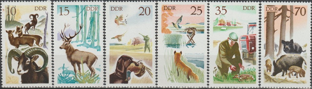 Germany-GDR Hunting 1977 MNH-5,70 Euro