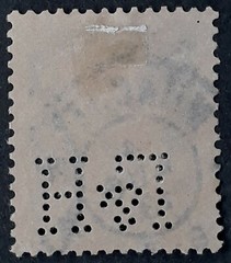 1913 Bavaria 80 Pfg dark violet Luitpold stamp L&H perfin canc Munich