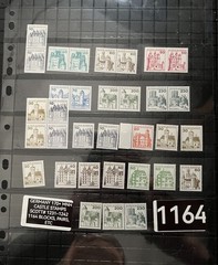 GERMANY 170+ MNH CASTLE STAMPS SCOTT# 1231-1242 1164 BLOCKS, PAIRS, ETC
