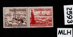 MLH stamps B107 & B112 Germany 1937 Winter Relief / Ships / Schooners #2593