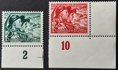 Germany Third Reich 1938 SG672-3 acquisition of the Sudetenland, 6pf & 12pf, MNH