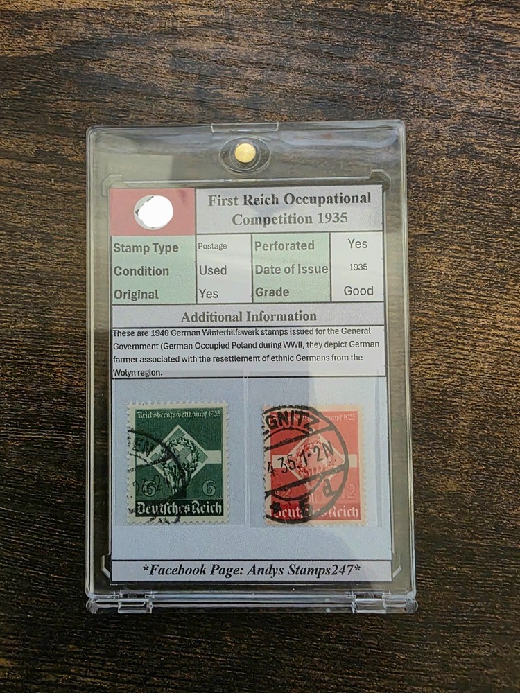 Nazi Third Reich Germany Occupational Competition pre WW2 1935