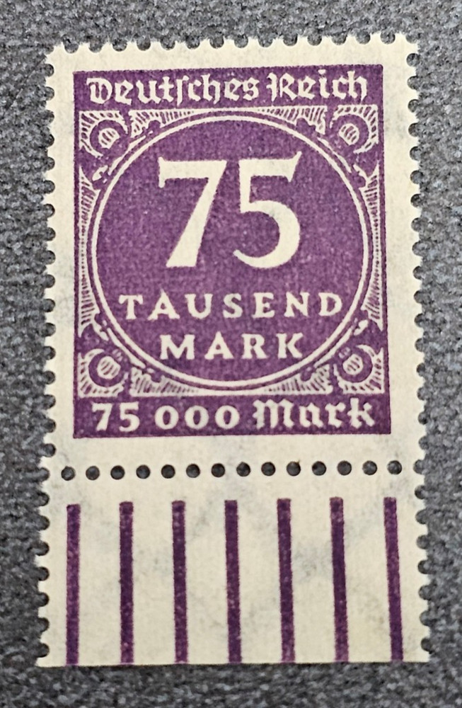 Stamp Germany Deutsches Reich 75 000 Mark 1923 Mi. Nr. 276 [🇩🇪37449]