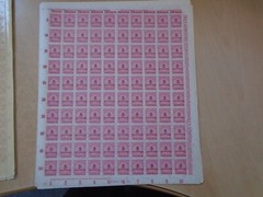 Germany – SG319 5M DM 1923 carmine. 10 x complete sheets of 100 stamps. MNH.