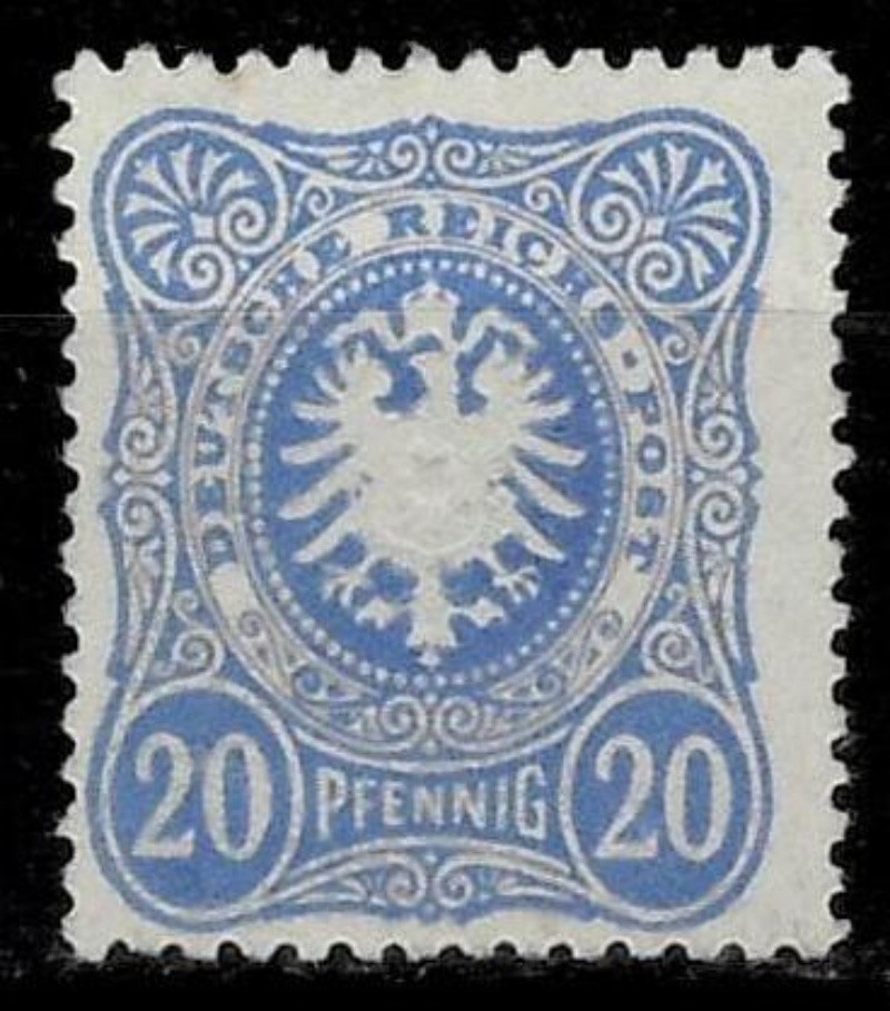 Germany 1880 ☀ 20pf Value in PFENNIG ☀ MNG stamp