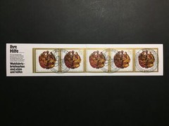 GERMANY STAMP BOOKLET 1989 RED CROSS CHRISTMAS NOEL ROTES KREUZ RARE!! xa89