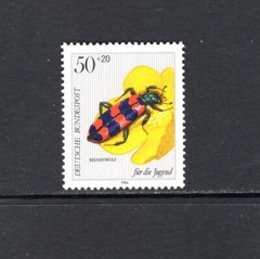 Germany 1984 INSECT TRICHODES APOARIUS, SOLDIER BEETLE SC B616 MNH