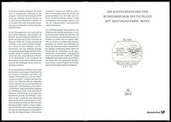 GERMANY FOLDER 2012/42 VATIKAN 2. VATIKANISCHES KONZIL VATICAN TAUBE PIGEON