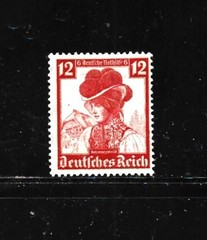 Germany Stamp – Scott # B74- 12 + 6pf -Mint/VLH-OG- 1935- Semi Postal