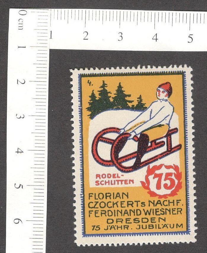 Germany Inter Games, Dresden vintage poster stamp MNH