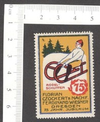 Germany Inter Games, Dresden vintage poster stamp MNH