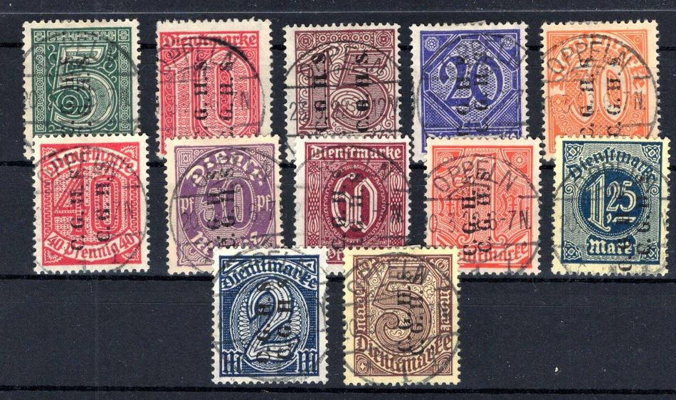 Upper Silesia DIENST 8/22VI o.18 Cancelled Official Print (GA4589